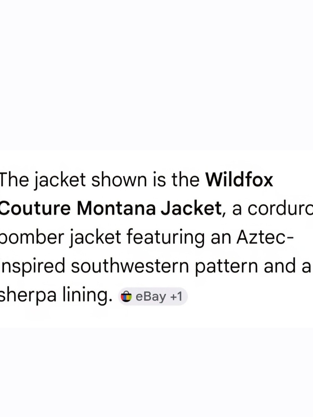 NWT Wildfox Women's Brown Sherpa-Lined Corduroy Jacket - Picture 9 of 9